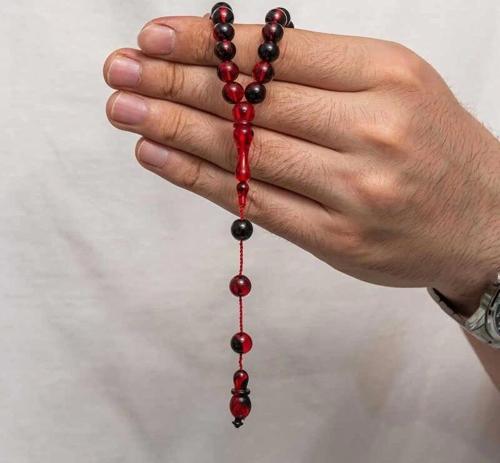 Yuvarlak Sıkma Kehribar Tesbih