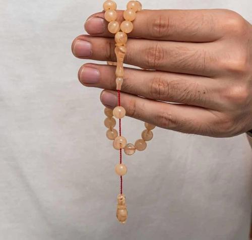 Yuvarlak Sıkma Kehribar Tesbih