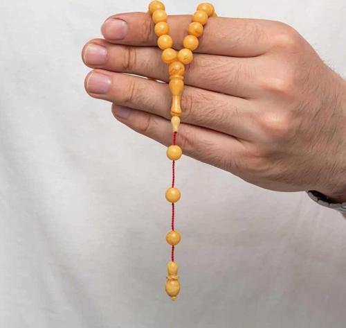 Yuvarlak Sıkma Kehribar Tesbih