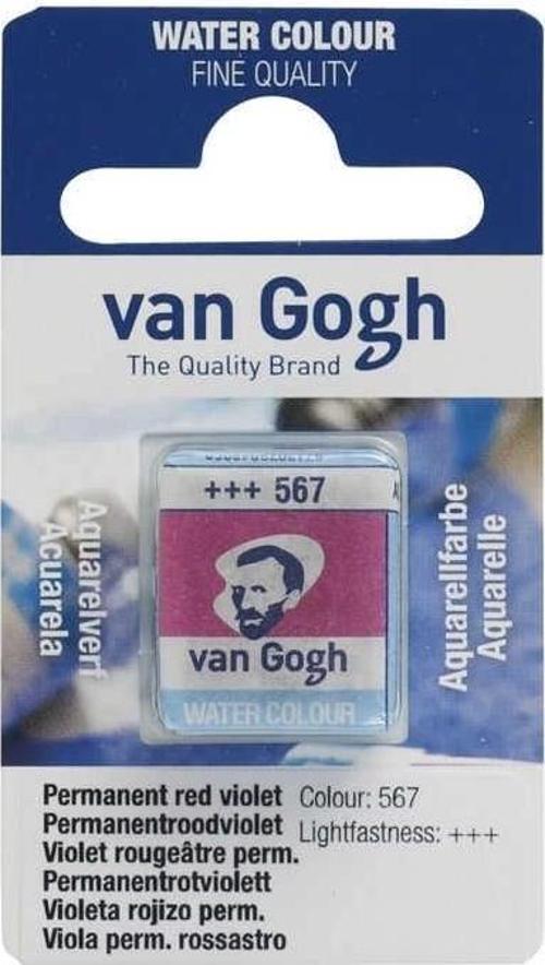 Van Gogh 1/2 Tablet Sulu Boya 567 Permanent Red Violet
