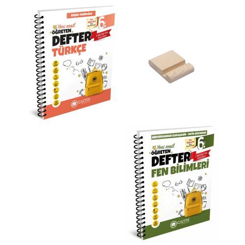 6. Sınıf Öğreten Defter Türkçe ve Fen Bilimleri + Telefon Standı