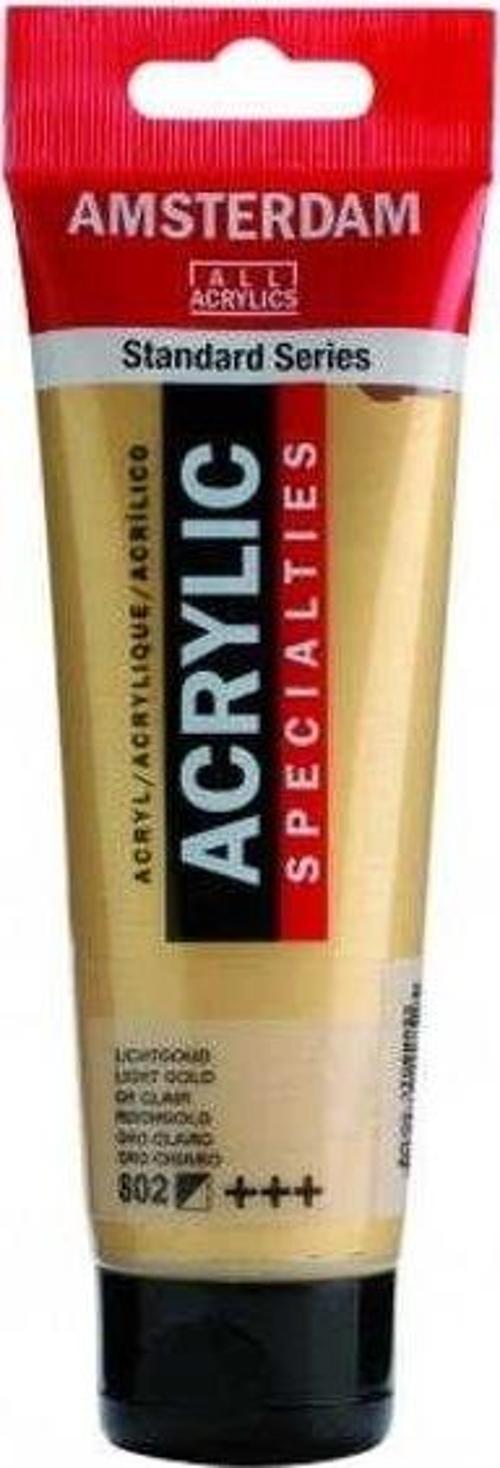 Amsterdam Akrilik Boya 120 ml. 802 Light Gold (Metalik)