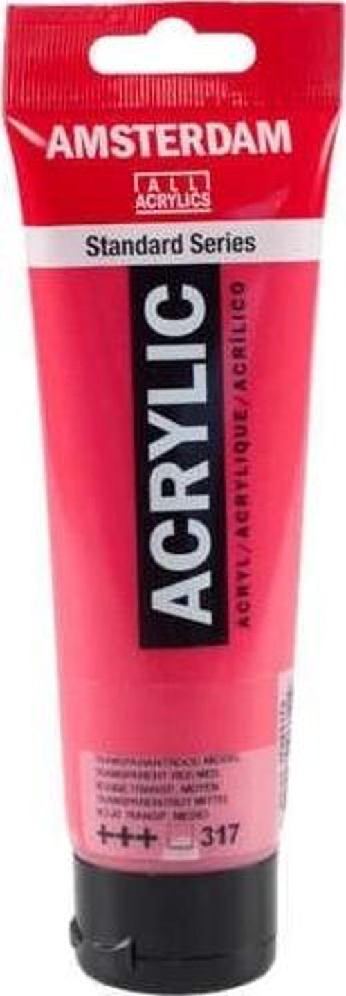 Amsterdam Akrilik Boya 120 ml. 317 Transparent Red Medium