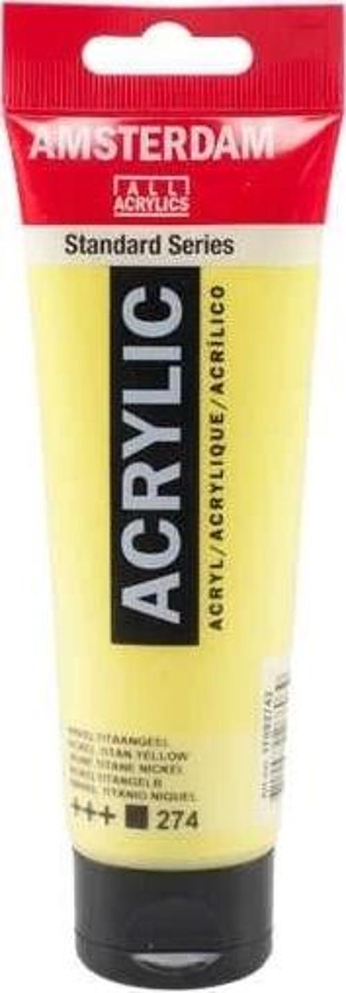 Amsterdam Akrilik Boya 120 ml. 274 Nickel Titanium Yellow