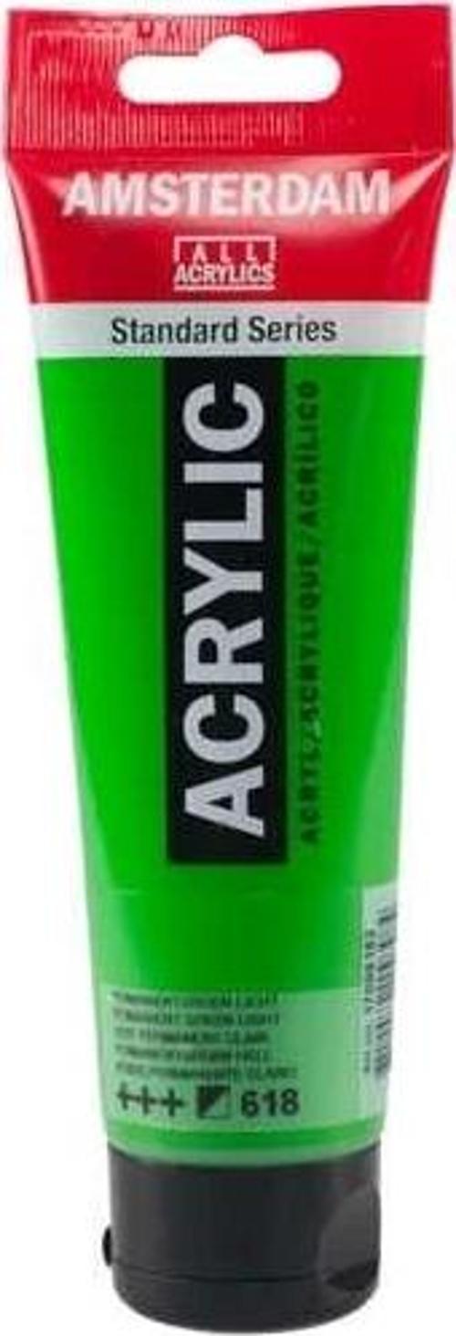 Amsterdam Akrilik Boya 120 ml. 618 Permanent Green Light