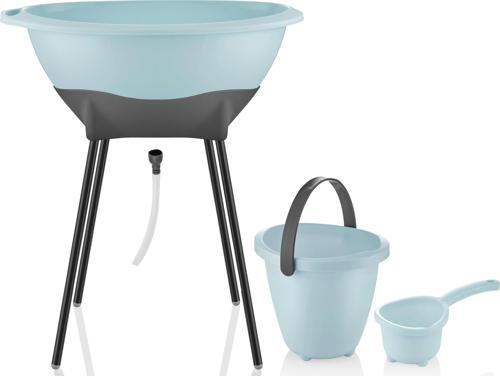 Elegant Bebek Banyo Küvet Seti Turkuaz Renk- Küvet ,Maşrapa, Banyo Kovası