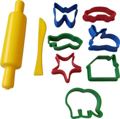 concept plastik oyun hamuru kalıpları 9 parça set