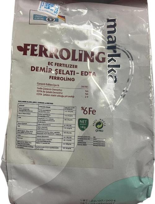 Ferroling %6 EDTA Şelatlı Demir (1 Kg)