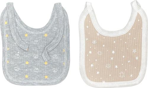 2'li Bebek Salya Önlüğü 1801 Kahve-Gri