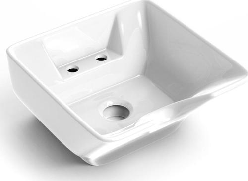 Seramik Kuaför Lavabosu 57 cm Beyaz Bayan Kare Yıkama Başlığı