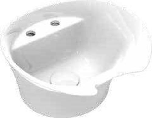 Seramik Kuaför Lavabosu 57 cm Beyaz  Bayan Oval Yıkama Başlığı