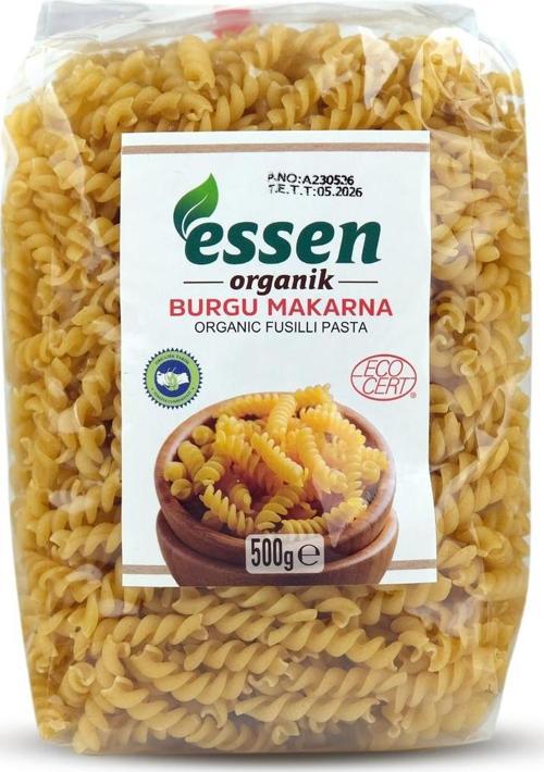 Organik Burgu Makarna 500 Gr