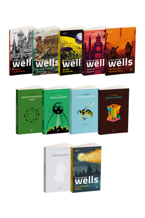 H. G. Wells 11 Kitap Takım