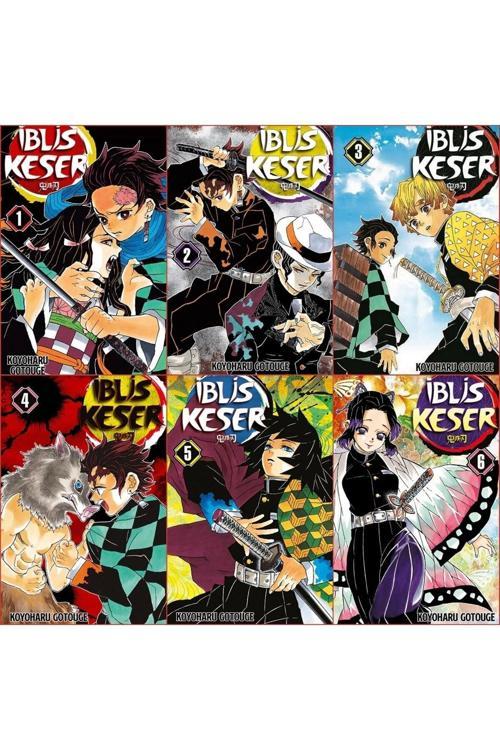 Iblis Keser Demon Slayer 1-2-3-4-5-6-7-8-9-10 Cilt 10 Kitap Manga Set