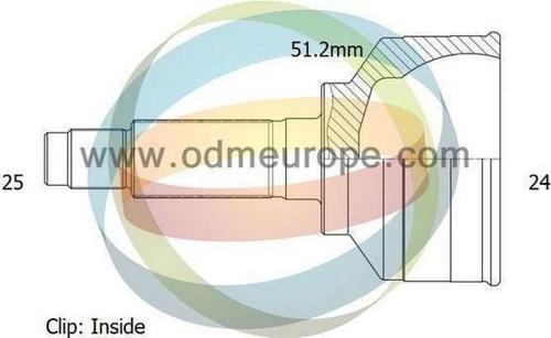 AKS KAFASI DIŞ Albea 1.3 MJT 2003-2006 MT A:25 C:51,2 B:24 H:89,3 L:62,2