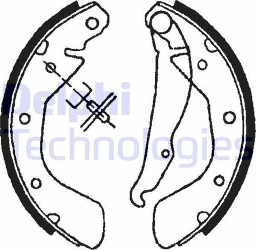 ARKA PABUÇ BALATA CORSA C 00-09 VECTRA A 93-95 ASTRA F 91-98 LACETTI 05 NUBIRA 03 200x46  1605056-1605042-1605953-1605929