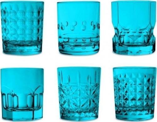 Crystal Touch 6lı Bardak Seti 300ml Mavi