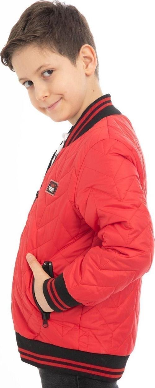 Spor Erkek Spor Çocuk Kolej Yaka Astarlı Su ve Rüzgar Geçirmez Fermuarlı Cep Mont Ceket