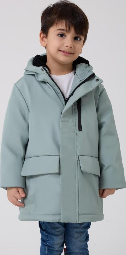 Erkek Çocuk Kürklü Su Ve Rüzgar Geçirmez Kapüşonlu 3 Kışlık Mont & Kaban & Parka