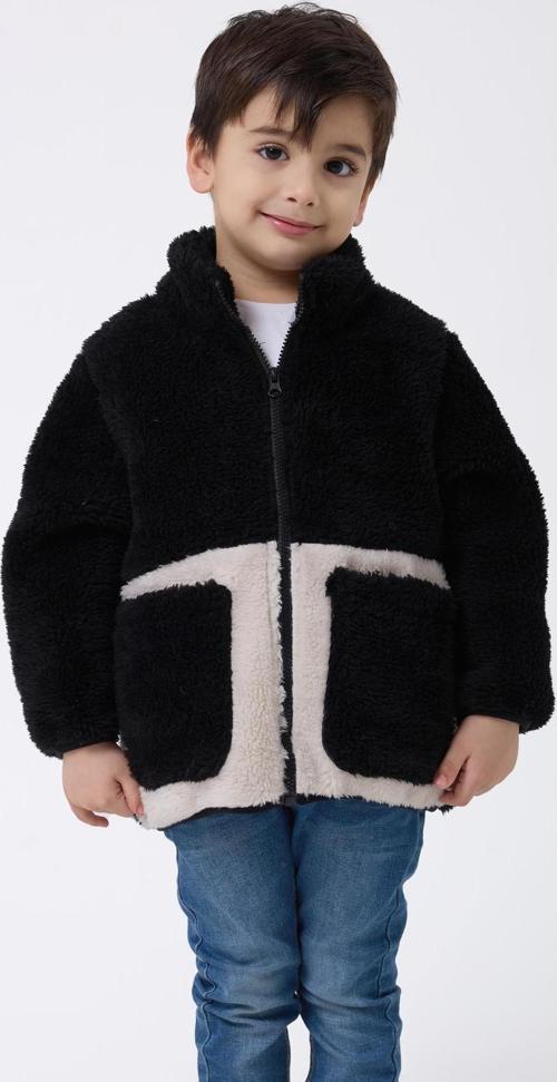 Erkek Çocuk Peluş Fermuarlı Welsoft Kışlık Mont