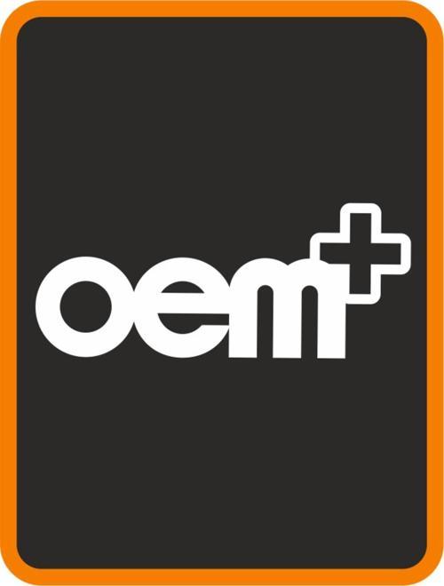 KDMAKSESUAR “ Oem+ “ Yazılı Oto Sticker Motor Sticker 12x5 Cm Beyaz