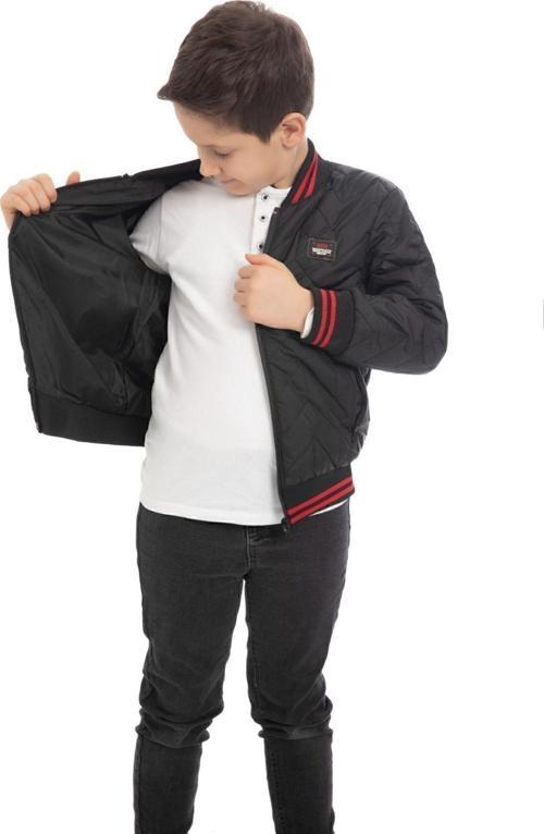 Spor Erkek Spor Çocuk Kolej Yaka Astarlı Su ve Rüzgar Geçirmez Fermuarlı Cep Mont Ceket