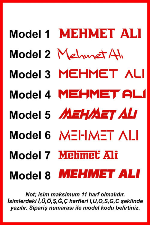 Modern Metal Art Isim Yazı Araba Sticker Çıkartma Oto Sticker Araba Yazı Sticker