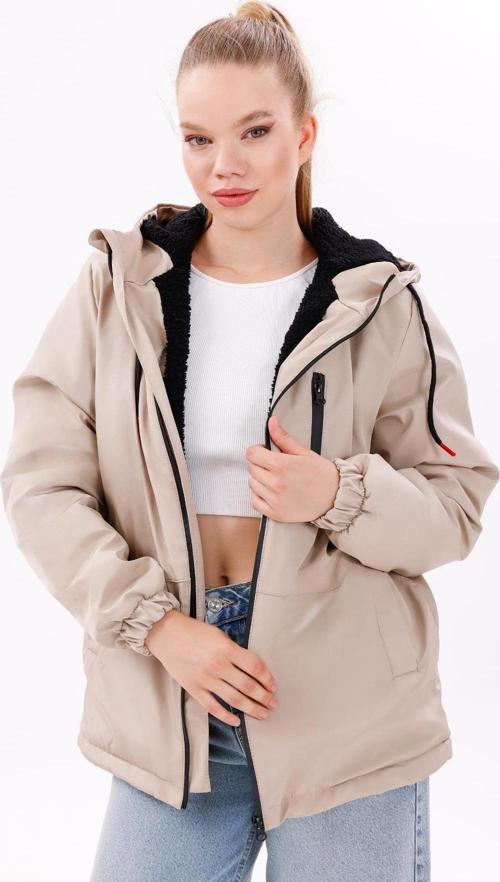 Kadın Kürklü Su Ve Rüzgar Geçirmez Kapüşonlu Kışlık Mont & Kaban & Parka