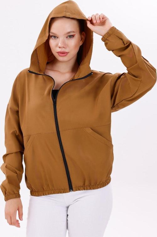 Kadın Kapüşonlu Su Ve Rüzgar Geçirmez Oversize Yağmurluk - Rüzgarlık