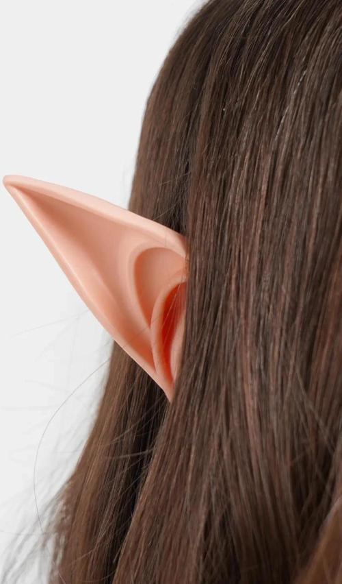 Yumuşak Malzemeden İmal Lateks Elf Kulağı 1 Çift 10x5 Cm