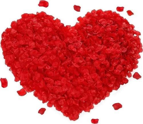 Kırmızı Renk Gül Yaprağı Şekilli Konfeti – 5 Paket 500 Adet