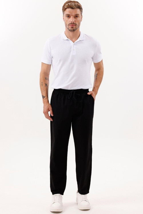 Erkek Keten Bol Kesim Pantolon