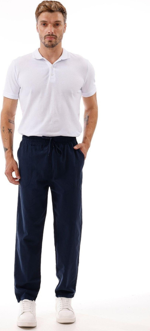 Erkek Keten Bol Kesim Pantolon