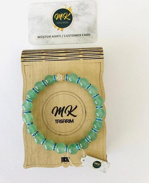 GERÇEK AVENTURİN TAŞI ORIJINAL BİLEKLİK MKT7002