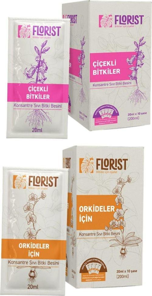 Bitki Besini Çiçekli & Orkide Bakım Seti | Çiçek Açtıran Süper Bitki Vitamini