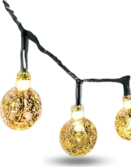 Büro Ev Ofis Yazlık için 5MT Sarı Opak Solar Top Led Işık Lamba Şerit Aydınlatma