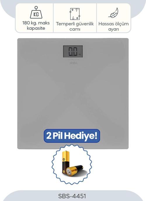 Sbs-4451 Banyo Baskülü - Koyu Gri