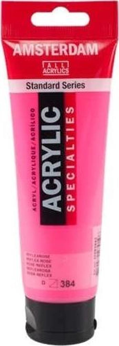 Amsterdam Akrilik Boya 120 ml. 384 Reflex Rose (Fosforlu)