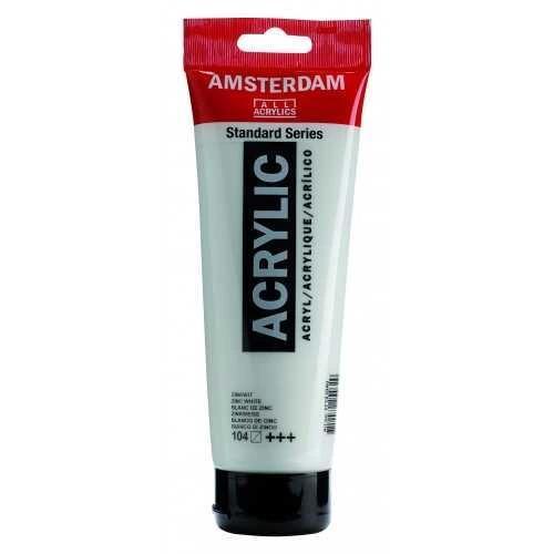 Amsterdam Akrilik Boya 120 ml. 104 Zinc White