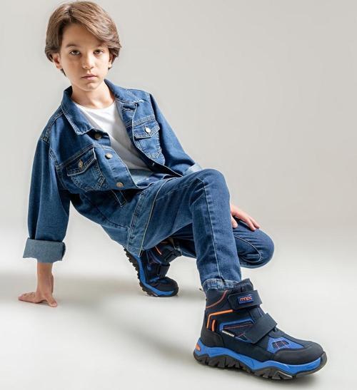 Erkek Çocuk Lacivert Su Geçirmez Anatomik Günlük Bot