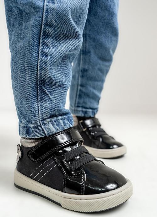 Kız Çocuk Siyah Hakiki Deri Suya Dayanıklı Anatomik İlk Adım Bot