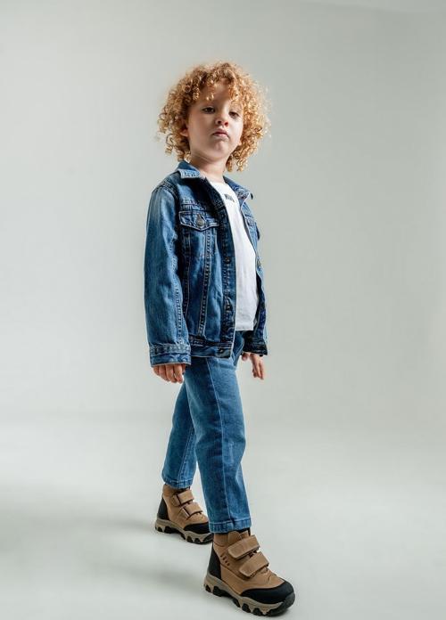 Erkek Çocuk Kum Hakiki Deri Anatomik Günlük Bot