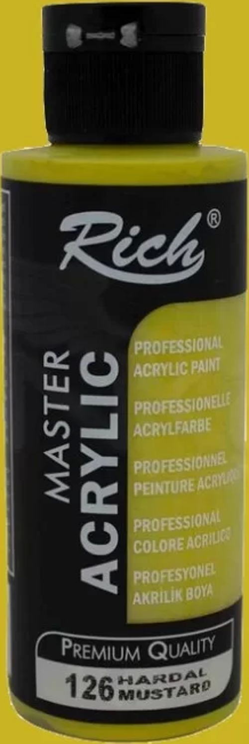Master Akrilik Boya 120ml 126 Hardal