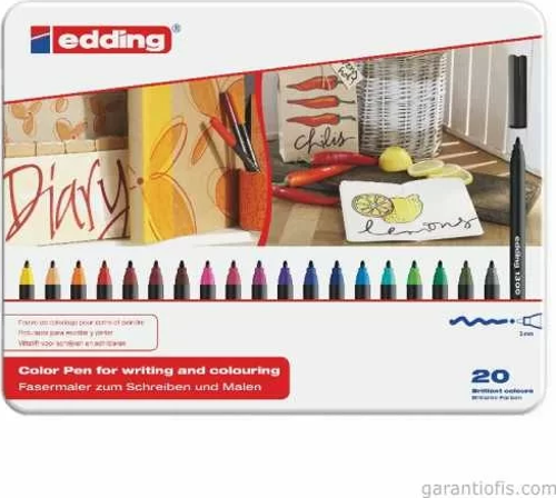 1300 Keçeli Grafik Kalemi (20 li Metal Kutu)