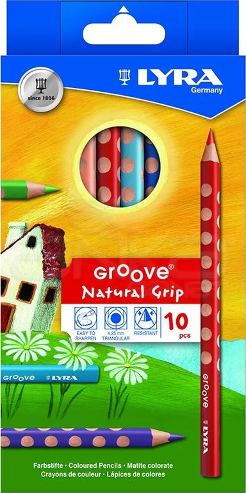 Groove Natural Grip 10lu Kuru Boya Seti L3811100