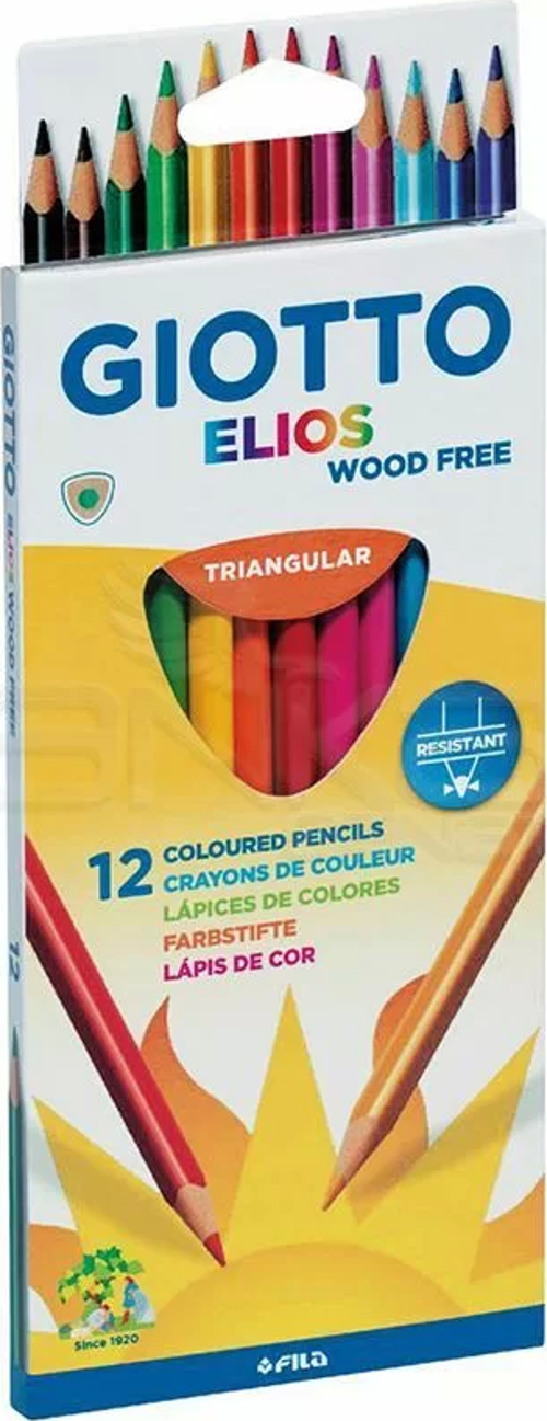 Elios Triangular 12li Ağaç İçermeyen Kuru Boya 275800