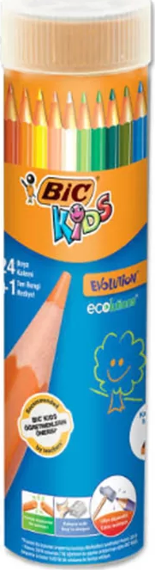 EVOLUTİON KURU BOYA 24 RENK METAL TÜP (958190)