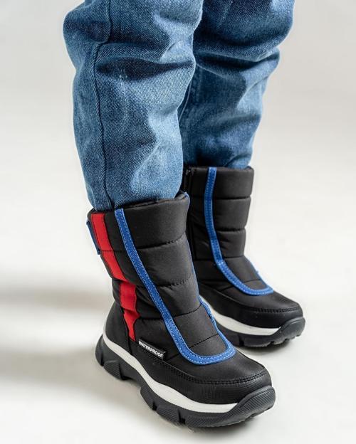 Erkek Çocuk Siyah Su Geçirmez Anatomik Günlük Bot