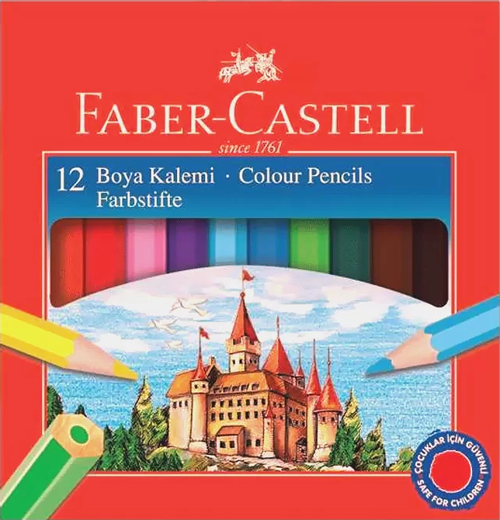 KURU BOYA YARIM BOY 12 RENK KARTON KUTU (116412)