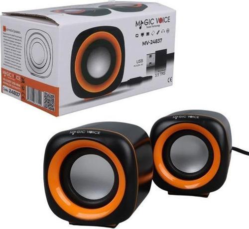 2x3 Watt Aux Multimedia Mini USB Speaker - Hoparlör (5060)